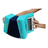 Mini Sanfona Acordeon Infantil Brinquedo 10 Teclas 3 Baixos