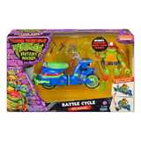 Figura Bandai Teenage Mutant Ninja Battle Cicle Con Raphael