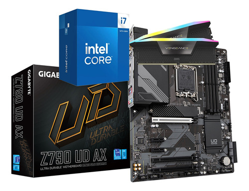 Combo Actualizacion Intel I7 14700 Z790 Ud Ax 32gb Rgb 2x16