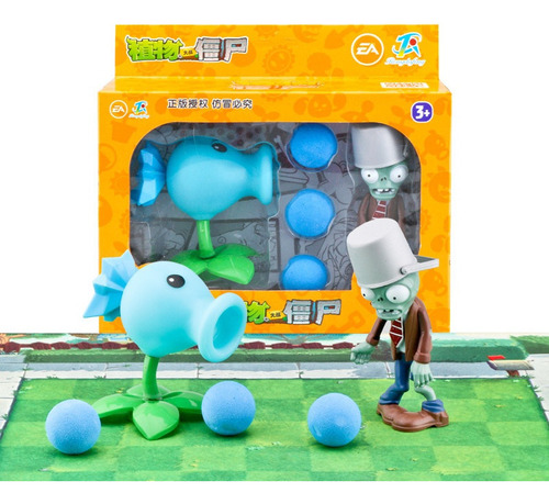 Plantas Vs. Se Puede Lanzar Zombies Set Enamel Cartoon Doll