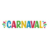 Letreiro Enfeite Carnaval Colorido Decoração - 20 Unid