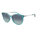 Óculos De Sol Armani Exchange 4140s 82374s Azul Feminino