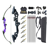 Archery 51 Derribo Recurve Arco Y Flechas Para Adultos Kit D