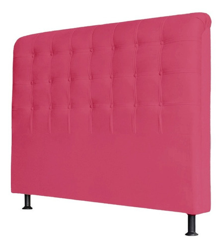 Cabeceira Estofada P/ Cama Casal Lisboa 140cm Suede Pink