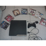 Playstation 3 Slim 298gb + 2 Mandos + 7 Juegos !!!