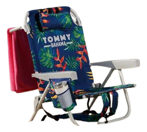 Silla Camastro De Playa Portatil Tommy Bahama 2 Pack Msi Color Azul