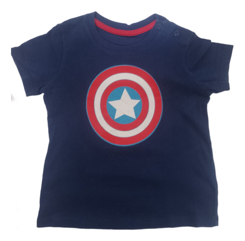 Camiseta Capitan America Para Niños
