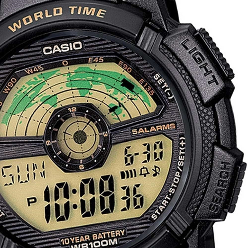 Relógio Masculino Digital Casio Ae-1100w-1bvdf - Preto