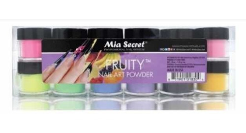 Gama De Acrílicos Colección Fruity Marca Mia Secret