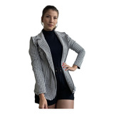 Blazer Acinturado Sobretudo Longo Feminino Alongado