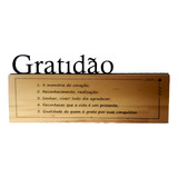 Gratidão Decoração Enfeite Frase Nicho Mesa Sala Escritório