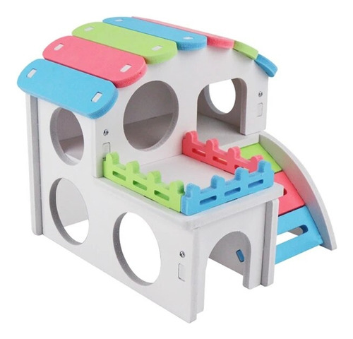 Casa Hamster Roedores Arcoiris 14 X13 Cm - Aquarift