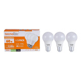 Paquete De 3 Focos Led, 8.5 W, Luz Suave Cálida, Base E27 Color De La Luz Blanco