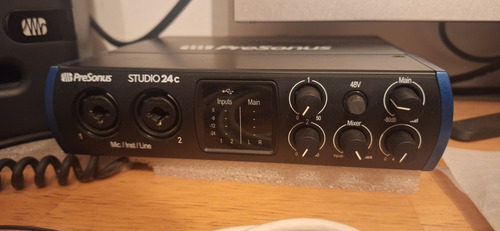 Placa Interfaz De Audio Presonus Studio 24c Usb C Impecable!