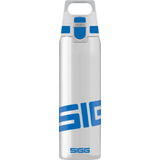 Sigg - Botella De Agua Transparente Total Azul - Tapa De Un