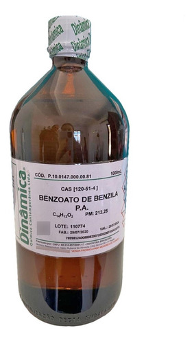 Benzoato De Benzila Pa - Frasco Vidro  1 Litro