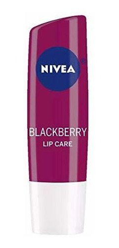 Nivea Lip Balm Blackberry Shine 0,17 Oz, Envase De 1