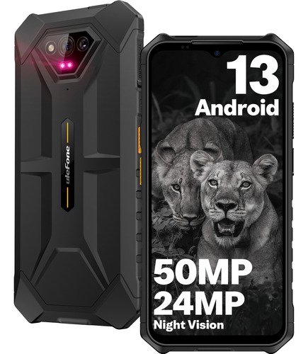 Celular Ulefone Armor X13 Teléfono Robusto Dual Sim 6gb (+6gb Virtual) Ram 64gb Rom 6.52hd+ 50mp+24mp Cámara De Visión Nocturna 6320mah Android 13 Nfc