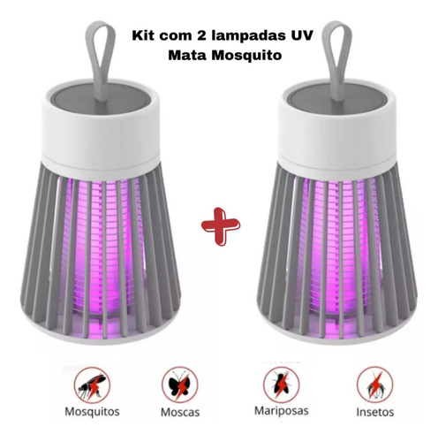 Repelente Mata Mosquitos Led Uv Elétrico Pernilongos Insetos