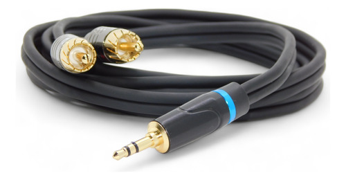 Cable Miniplug A Dos Rca Sin Ruido Profesional Hamc 1,5mts