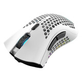 Rgb Glow Usb Mouse Gamer Wireless Ergonomico Recarregável Cor Branco