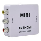 Mini Adaptador Conversor 3rca P/ Hdmi 1080p Av2hdmi