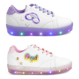 Duo Tenis Niña Foquitos Led Oferta Casual 2x1 Pares Bipack