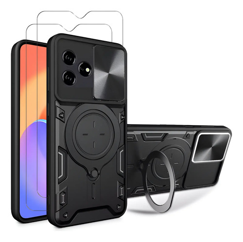 Funda Para Zte Axon 50 Lite Uso Rudo Carcasa + 2 Micas