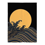 Baiht Home Tapiz De Cortina De Puerta Japonesa Noren Hokusai