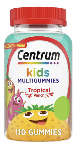 Centrum Kids Multivitaminas Gomitas X 110 Cápsulas S/gluten