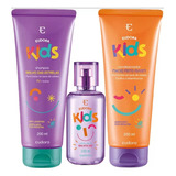 Kit Eudora Kids Infantil Shampoo + Condicionador + Perfume