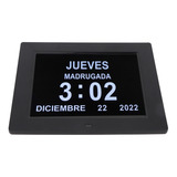 Reloj Electrónico De 8 Pulgadas, Calendario De Día Digital,