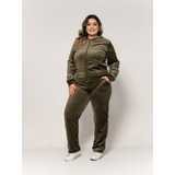 Conjunto De Veludo Plush Com Capuz Plus Size . Conpl-001