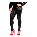 2024 Calças Femininas Brilhantes Lantejoulas Leggings Finas