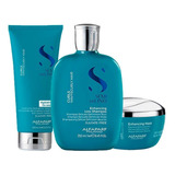 Kit Alfaparf Sdl Curls - Sh 250ml + Cond 200ml + Másc 200ml