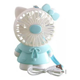 Ventilador Mini Hello Kitty Portatil Usb Recargable