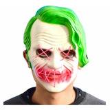 Máscara Luz Led Joker El Guasón Halloween 