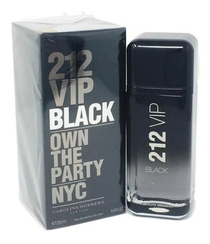 Perfume 212 Vip Black  Eau De Parfum 200 Ml + Amostra