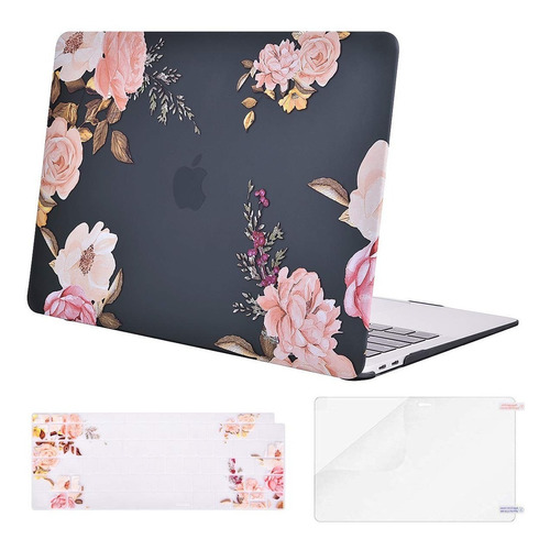Carcasa Para Laptop Mosiso Macbook Air 13 2018 A1932 Flores
