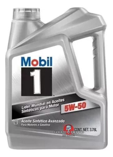 Aceite Sintetico Mobil 1 5w50 X 3,78 Litros