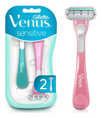 Gillette Venus Sensitive Maquinas Para Afeitar 2 Un