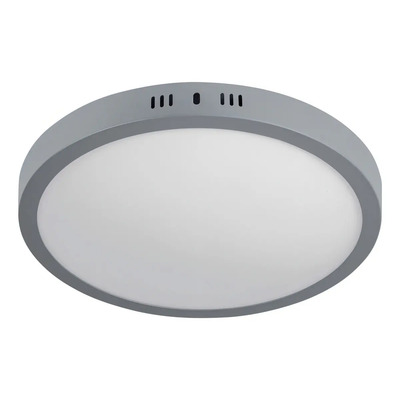 Plafón Redondo Moderno 24 W 6500 K Led Gris Volteck 47349