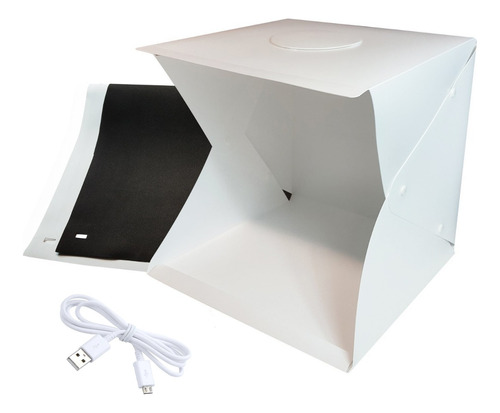 Mini Estudio Fotografico 20x20x20 Cubo Foto Portatil Luz Led