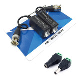 Pack X 4u Balun Conector + Plug Dc Macho Hembra Cctv Camara