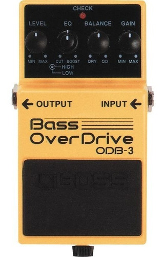 Boss Odb3 Bass Overdrive Pedal Distorsion Para Bajo