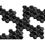 Kit 20 Placas 3d Decorativa Colmeia Hexagonal Pvc