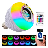 Lampada Musical De Led Rgb Colorida Bluetooth Bivolt E27