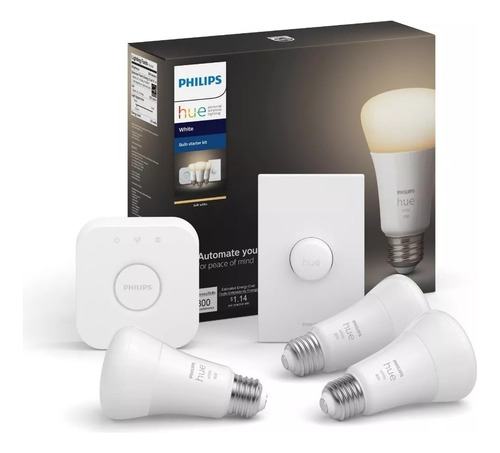 Pack X3 Focos Inteligentes Philips Hue + Hue Bridge + Switch