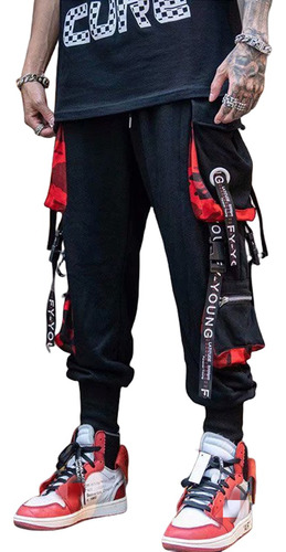 Joggers Hombre Cargo Pantalones Streetwear Estilo Hip-hop