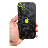 Skin Vinil Premium Black Camo Neon Para iPhone 15 (normal)